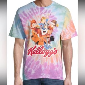 Vintage Kellogg's Classic Characters Tie Dye Graphic cracking #91
